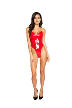 Load image into Gallery viewer, Amara High-Cut Vinyl Bodysuit
