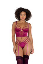 Load image into Gallery viewer, Taraji 2PC Satin Underwire Bralette Set with Strappy Panty
