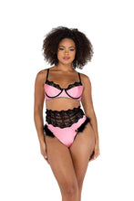 Load image into Gallery viewer, Sade 2PC Embroidery &amp; Satin Bralette Set
